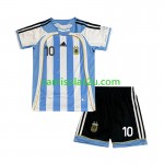 Camisolas de futebol Argentina Maradona 10 2006 Retro Criança Equipamento Principal Manga Curta